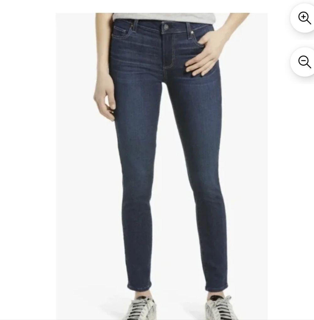 PAIGE Verdugo Ankle Jeans 27 Quiet Luxury Office Siren Dark Wash